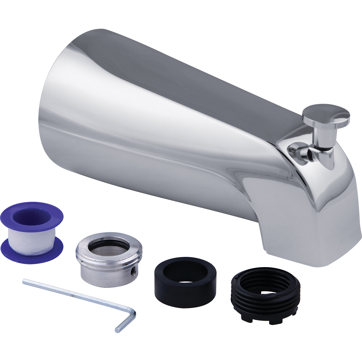 Diverter tub spout universal mounting master plumber 