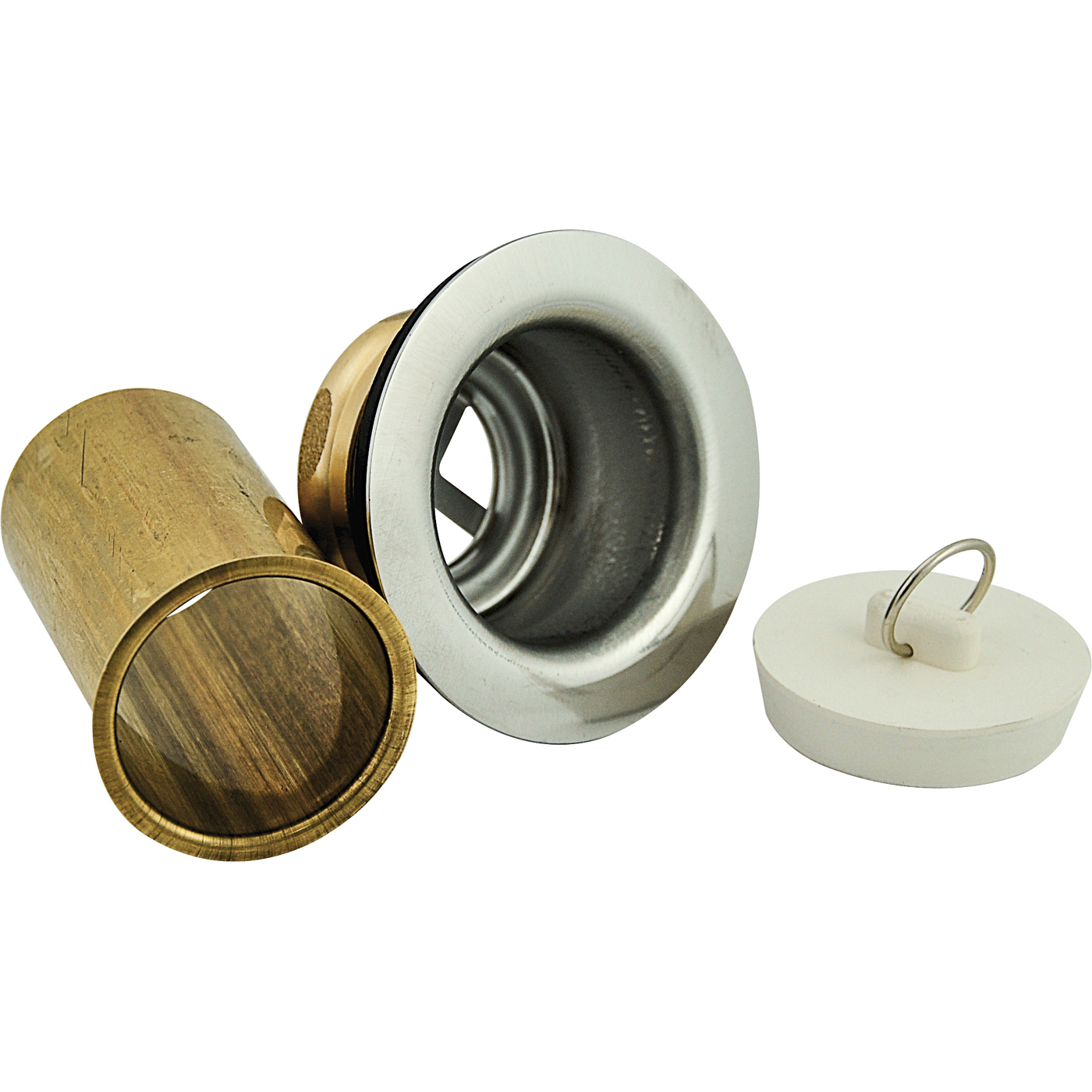 Duplex sink strainer assembly with tailpiece Master Plumber®