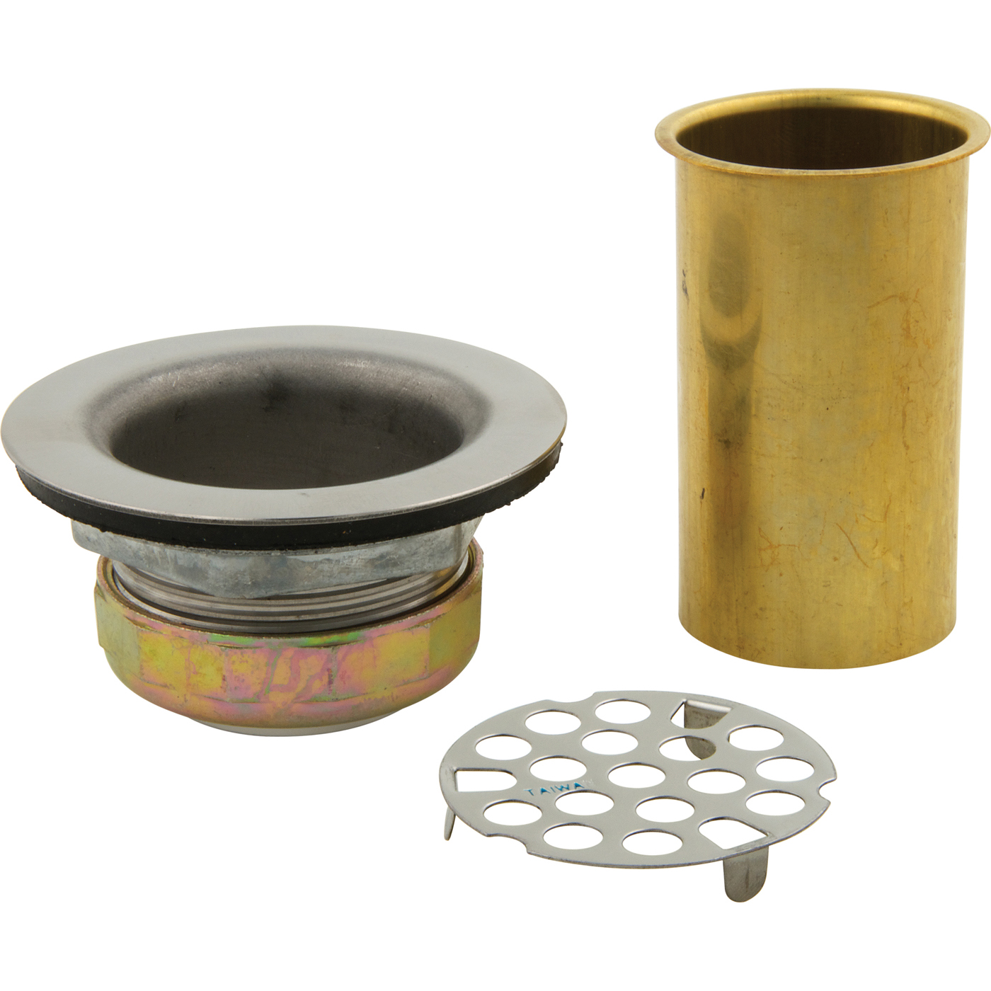 Duplex sink strainer assembly with tailpiece Master Plumber®