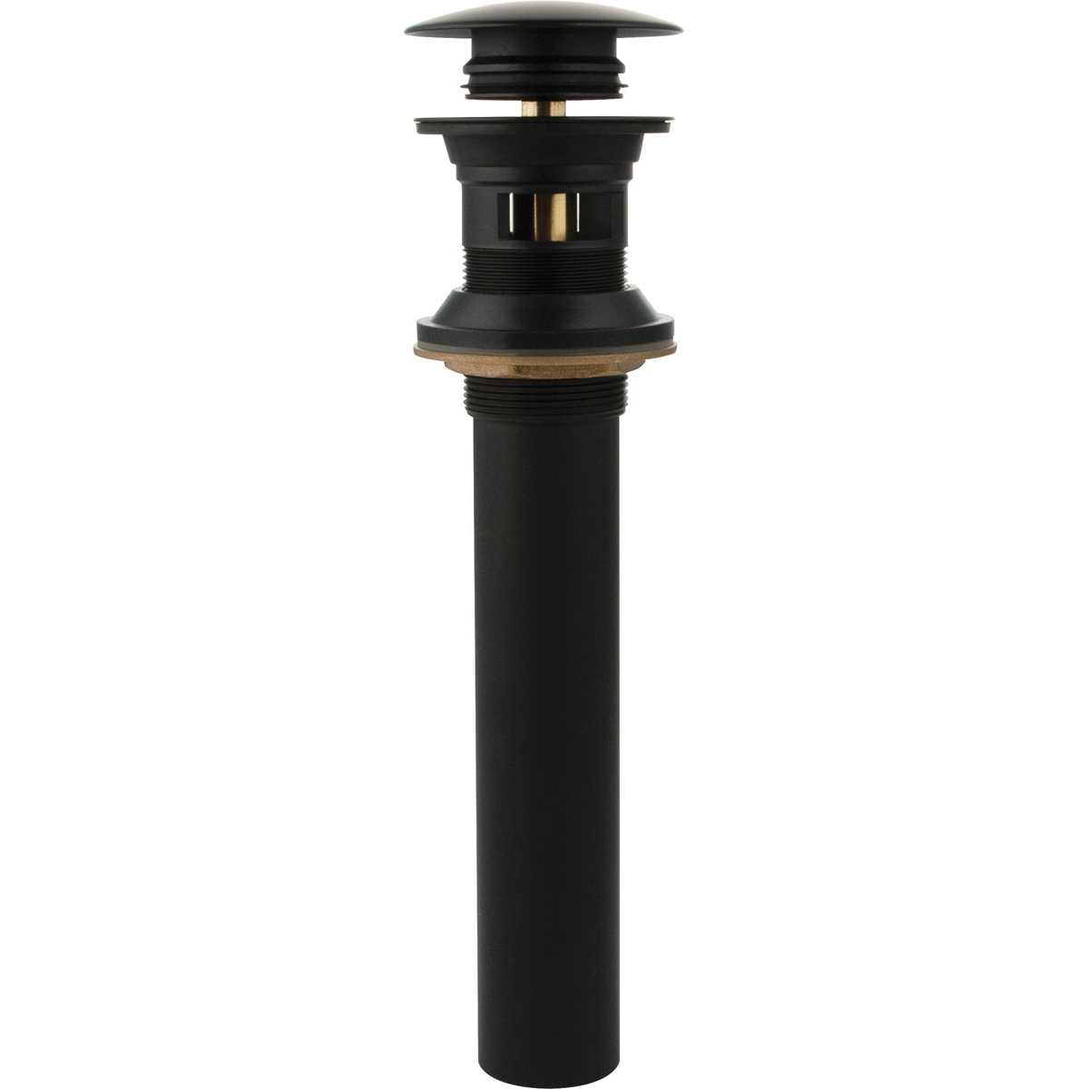 Push On/Off PopUp Assembly Matte Black Master Plumber®